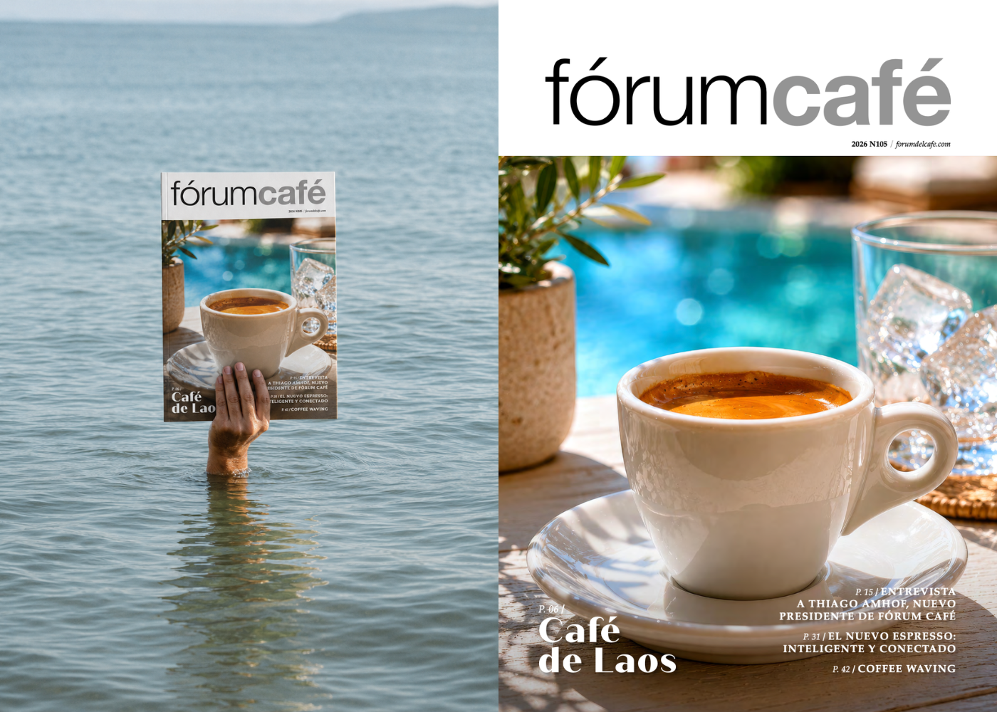 Portada de la Revista Fórum Café 105 especializada en café