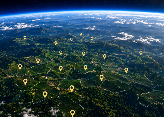 Trazabilidad del café mediante tecnología satelital y mapas de Coffee Canopy Partnership
